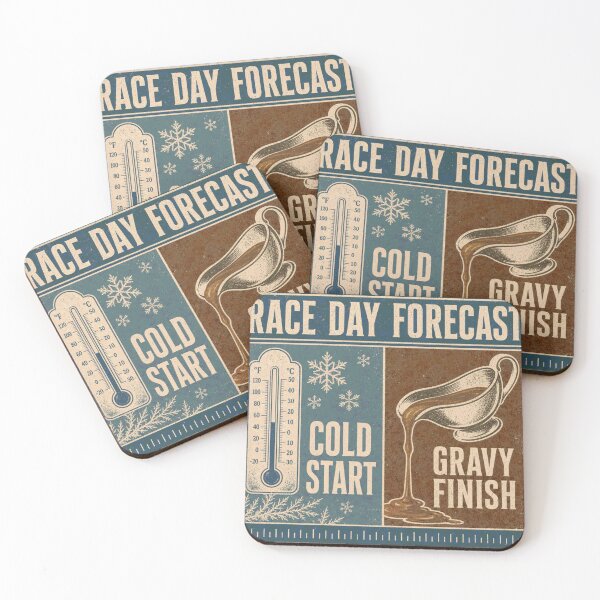 Item preview, Race Day Forecast Cold Start Gravy Finish Turkey Trot designed and sold by BoosterShop.