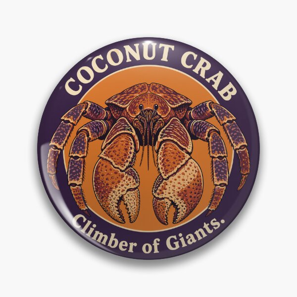 Item preview, Coconut Crab Climber of Giants Vintage Emblem designed and sold by WildlifeInc.