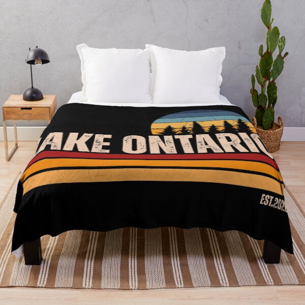 Item preview, Retro Sunset Great Lakes Lake Ontario designed and sold by first-shirt ⭐ ⭐ ⭐ ⭐ ⭐.