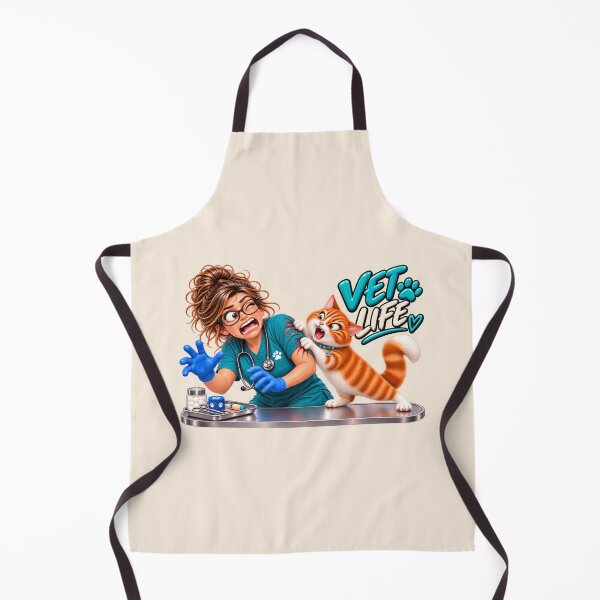 Item preview, Vet Life – Funny Veterinarian & Angry Cat Design designed and sold by HO•Designs.