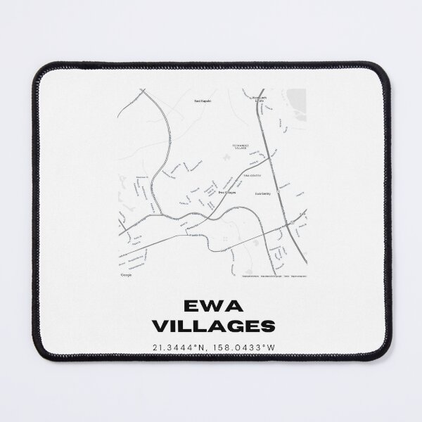 Item preview, Ewa Villages Hawaii Map | Minimalist Oahu Location Design designed and sold by RM-Journey.