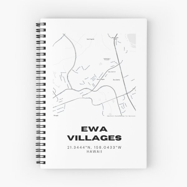 Item preview, Ewa Villages Hawaii Map | Minimalist Oahu Location Design designed and sold by RM-Journey.