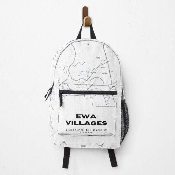 Artikelvorschau, Karte der Ewa Villages auf Hawaii | Minimalistisches Standortdesign auf Oahu entworfen und verkauft von RM-Journey.