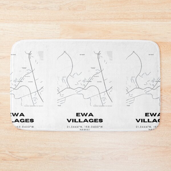 Item preview, Ewa Villages Hawaii Map | Minimalist Oahu Location Design designed and sold by RM-Journey.