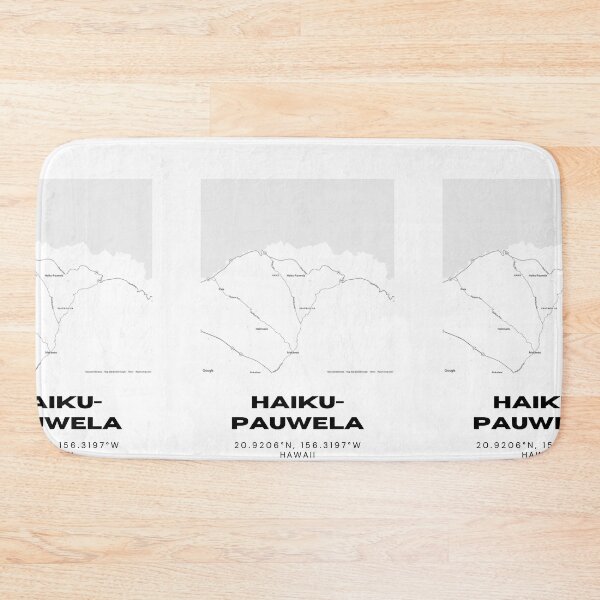 Item preview, Haiku-Pauwela Maui Map | Minimalist Hawaii Location Design designed and sold by RM-Journey.
