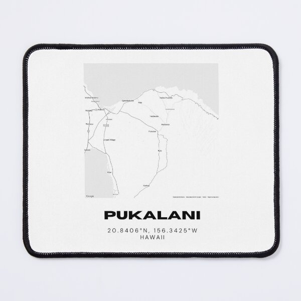 Item preview, Pukalani Maui Map | Minimalist Hawaii Location Design designed and sold by RM-Journey.
