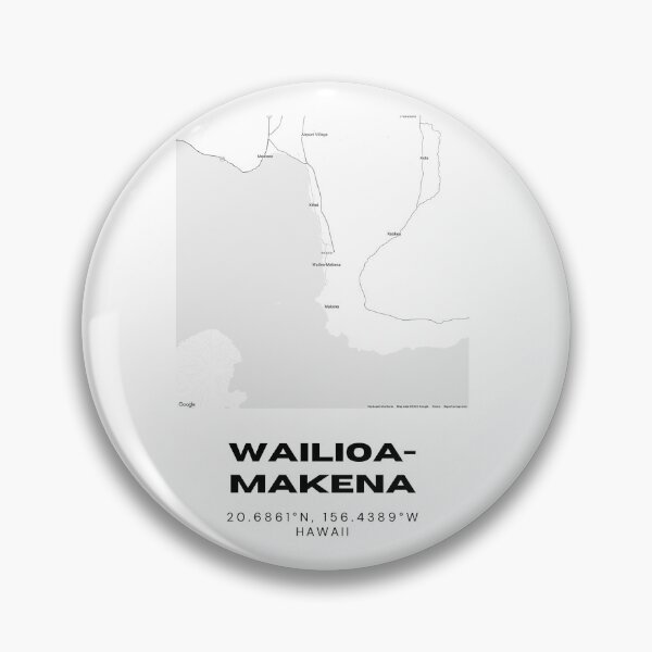 Item preview, Wailea-Makena Maui Map | Minimalist Coastal Location Design designed and sold by RM-Journey.