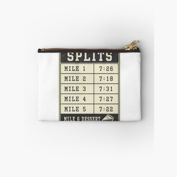 Item preview, Splits Chart Mile 6 Dessert Turkey Trot Runner designed and sold by BoosterShop.