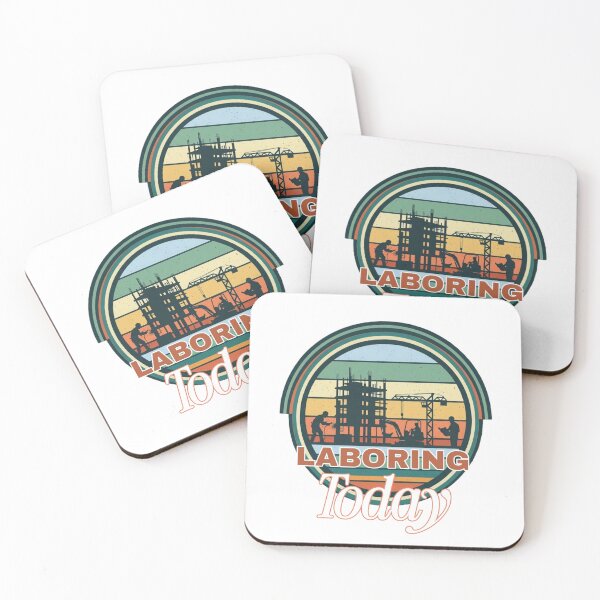 Item preview, I'm Just Happy To Be Laboring Today Construction Retro designed and sold by Aelmajaoui.