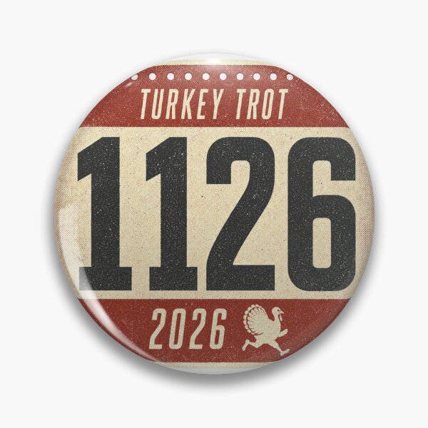 Item preview, Turkey Trot 2026 Race Bib Number Runner Design designed and sold by BoosterShop.