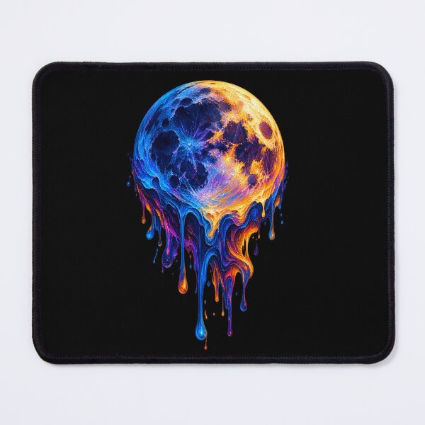 Item preview, Melting Moon – Colorful Cosmic Digital Painting designed and sold by GraphiteRealm.
