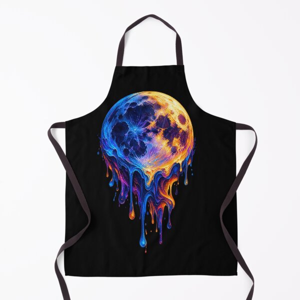 Item preview, Melting Moon – Colorful Cosmic Digital Painting designed and sold by GraphiteRealm.