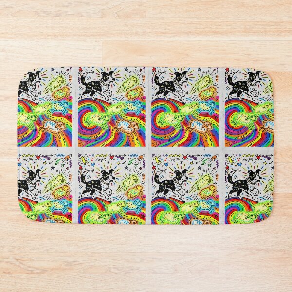 Item preview, Border Collie Neon Sheep designed and sold by PictoVibe.