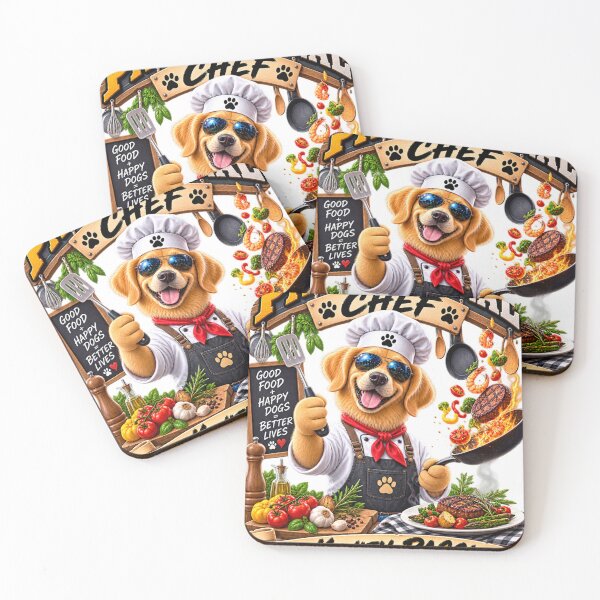 Item preview, Paw-Fessional Chef – Funny Golden Retriever Cooking with Passion designed and sold by TeeVibeHaus.