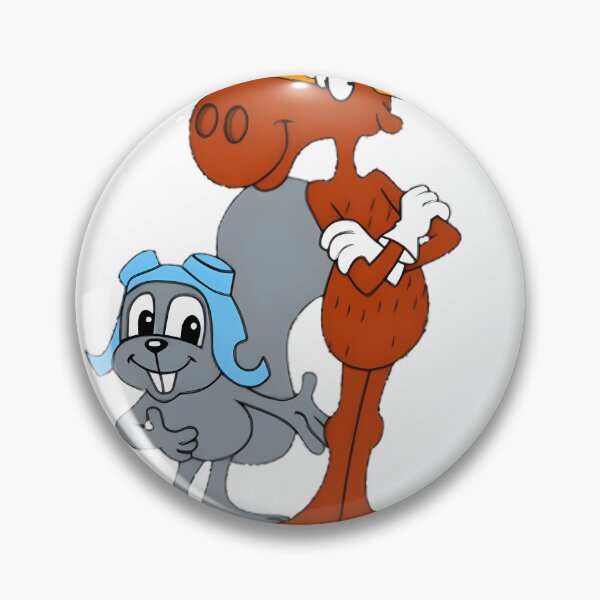 Item preview, The Adventures Of Rocky & Bullwinkle Moose & Squirrel Retro Cartoon Art | Perfect Gift For You And Friends designed and sold by DodgerTheHunter.