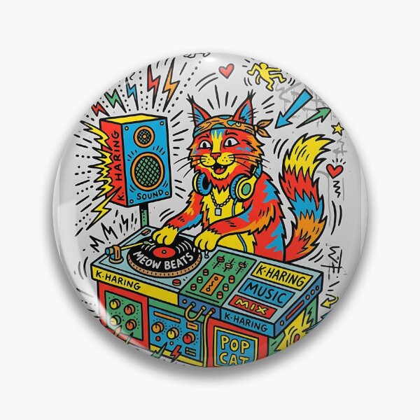Item preview, Maine Coon DJ Cat designed and sold by PictoVibe.