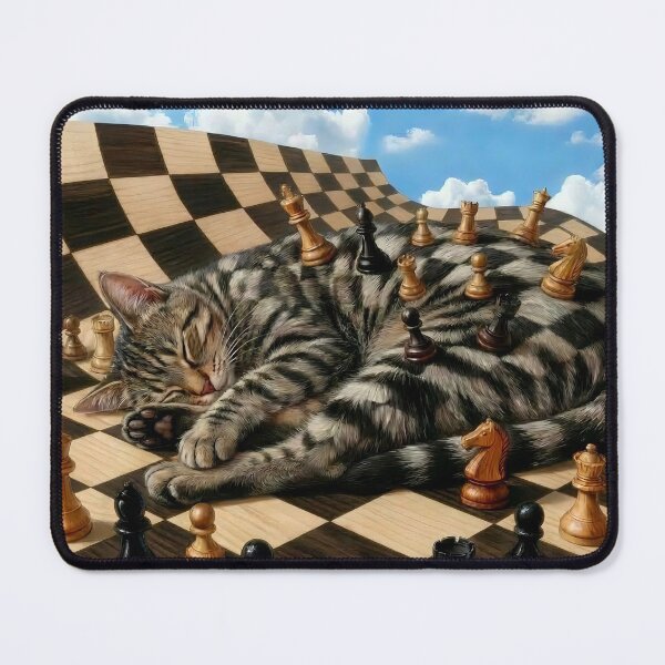 Item preview, Chess board cat designed and sold by Jonsmartdesigns.