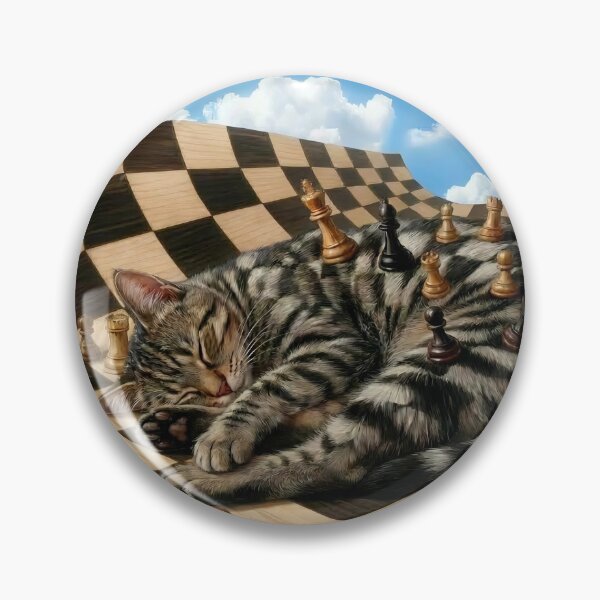 Item preview, Chess board cat designed and sold by Jonsmartdesigns.