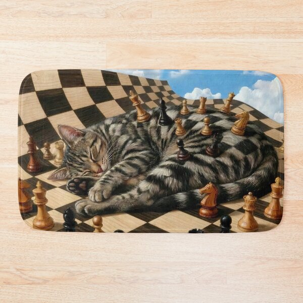 Item preview, Chess board cat designed and sold by Jonsmartdesigns.
