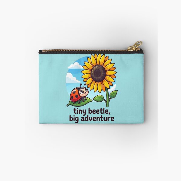 Item preview, Tiny Beetle Big Adventure – Cute Ladybug & Sunflower Kids Wall Art, Nature Nursery Decor designed and sold by morning sun.