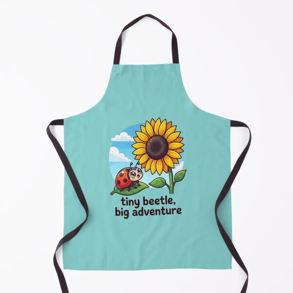 Item preview, Tiny Beetle Big Adventure – Cute Ladybug & Sunflower Kids Wall Art, Nature Nursery Decor designed and sold by morning sun.