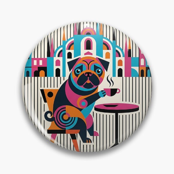 Item preview, Pug Espresso Milan designed and sold by PictoVibe.