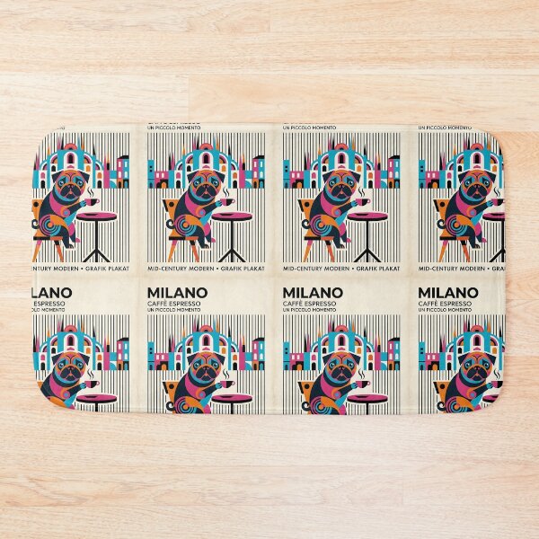 Item preview, Pug Espresso Milan designed and sold by PictoVibe.