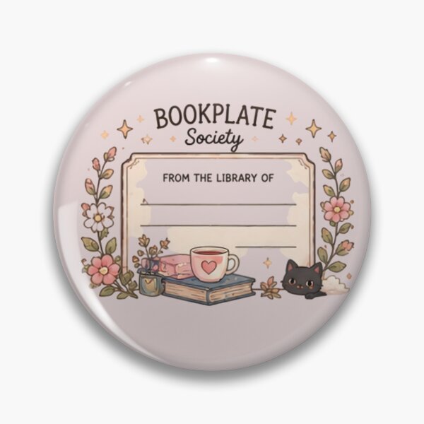 Item preview, Bookplate Society – Vintage Reader Illustration designed and sold by KWW SHOP.