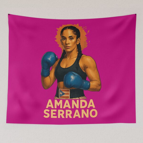 Item preview, Amanda Serrano: The Real Deal - Puerto Rican Pride Boxing Art designed and sold by Urban-InkStudio.
