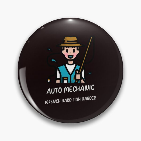 Item preview, AUTO MECHANIC WRENCH HARD FISH HARDER designed and sold by JamiesLocker.