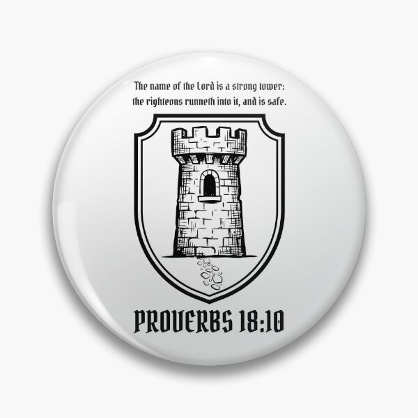 Item preview, The name of the Lord is a strong tower - Proverbs 18:10 designed and sold by MoriaStore.