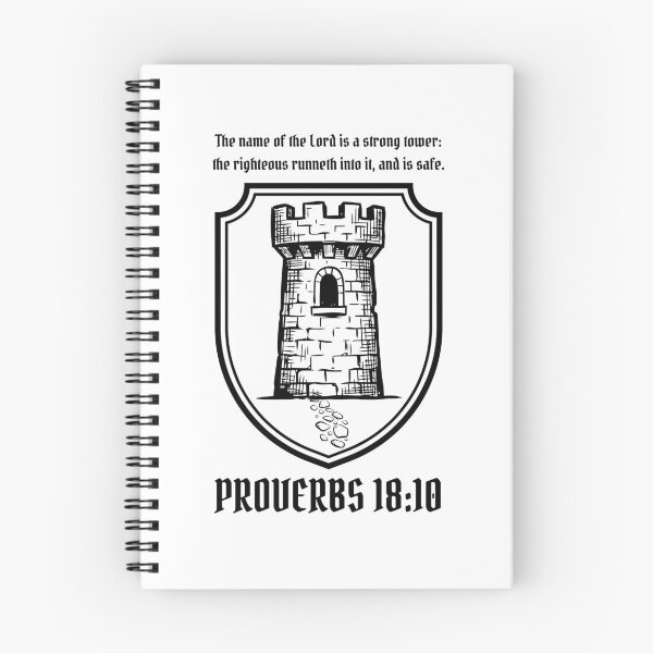 Item preview, The name of the Lord is a strong tower - Proverbs 18:10 designed and sold by MoriaStore.