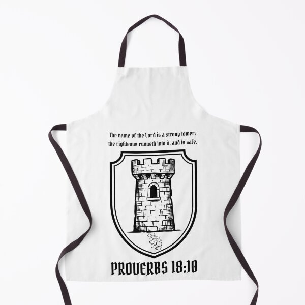 Item preview, The name of the Lord is a strong tower - Proverbs 18:10 designed and sold by MoriaStore.