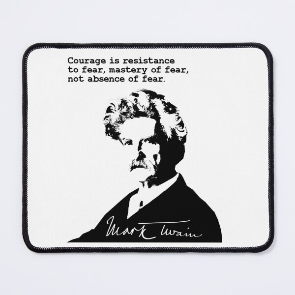 Item preview, Mark Twain Quote Courage is resistance to fear designed and sold by aponwao.