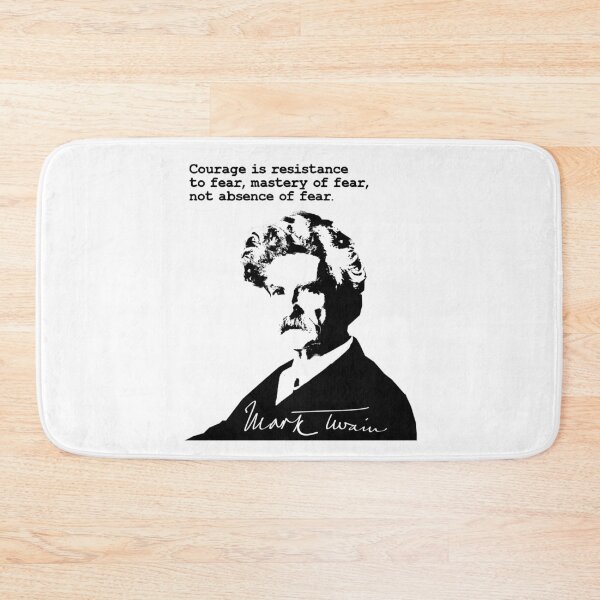 Item preview, Mark Twain Quote Courage is resistance to fear designed and sold by aponwao.
