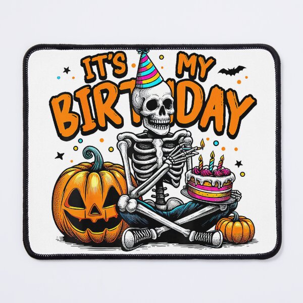 Item preview, It's My Birthday Skeleton Happy Halloween Birthday Party T-Shirt designed and sold by FLOR1991.