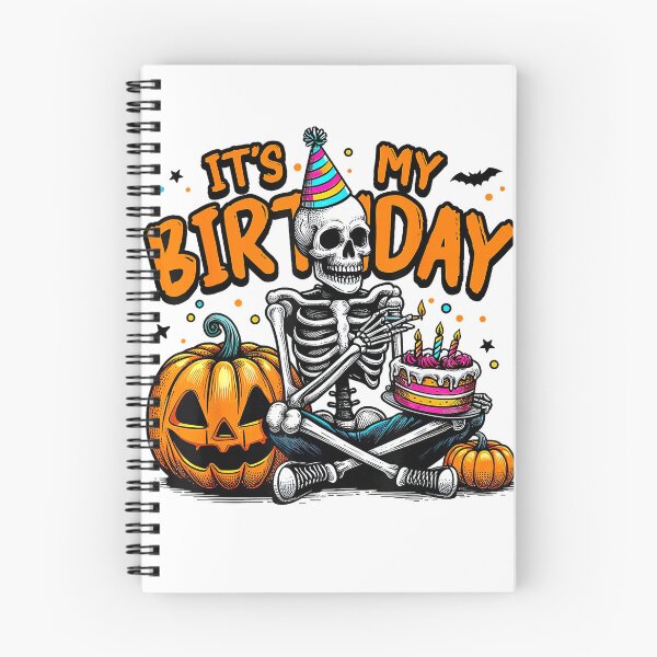 Item preview, It's My Birthday Skeleton Happy Halloween Birthday Party T-Shirt designed and sold by FLOR1991.