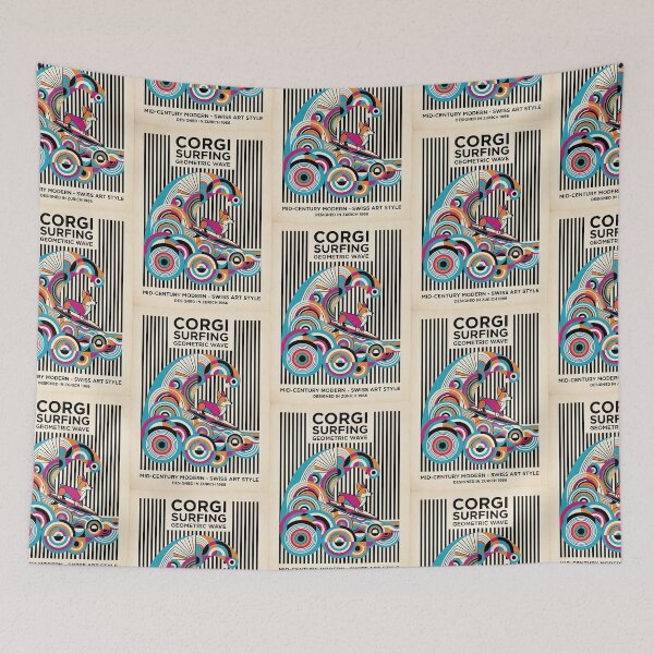 Item preview, Corgi Surf Wave designed and sold by PictoVibe.