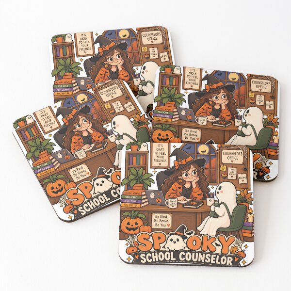 Item preview, Spooky School Counselor Halloween Witch Ghost Counselor designed and sold by LuminoSky Creations.