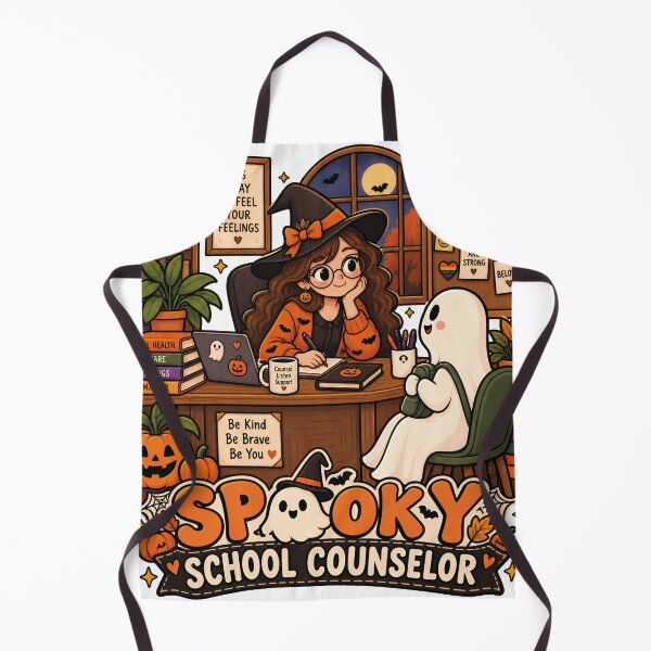Item preview, Spooky School Counselor Halloween Witch Ghost Counselor designed and sold by LuminoSky Creations.