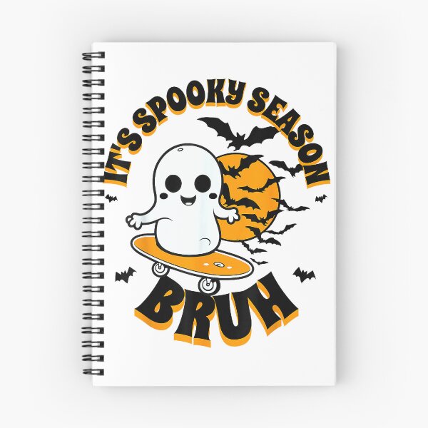 Item preview, It's Spooky Season Bruh Meme Slang Halloween Skater Ghost T-Shirt designed and sold by Alan Cruz.