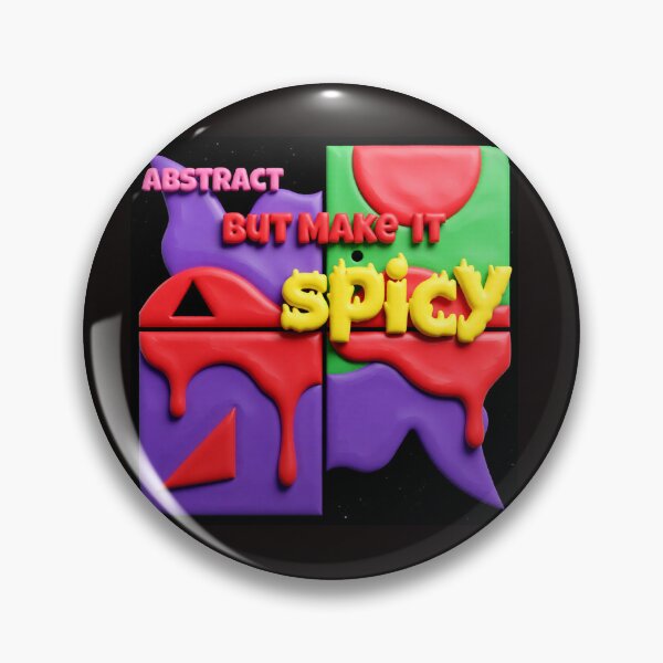 Item preview, abstract but make it spicy Quad C colorful typographic abstract design designed and sold by SmashingDeals.