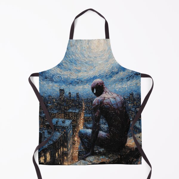 Item preview, Midnight Web Vigilante – Blue City Oil Painting designed and sold by The Mellonaire.