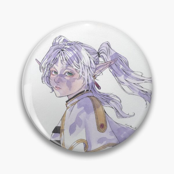 Item preview, White Haired Anime Elf Girl Portrait designed and sold by idrawprettyboys.