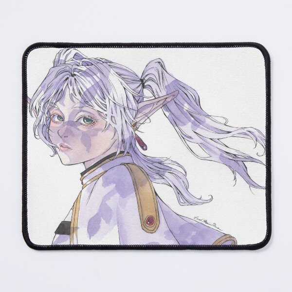 Item preview, White Haired Anime Elf Girl Portrait designed and sold by idrawprettyboys.