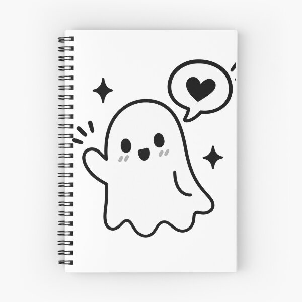 Item preview, Cute Ghost Love, Minimalist Kawaii Ghost T-Shirt designed and sold by magicmode.