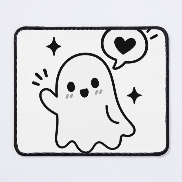 Item preview, Cute Ghost Love, Minimalist Kawaii Ghost T-Shirt designed and sold by magicmode.