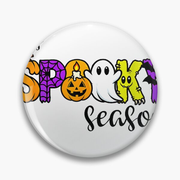 Item preview, It's Spooky Season Funny Halloween Pumpkin Ghost Bats Text T-Shirt designed and sold by lrv2807.