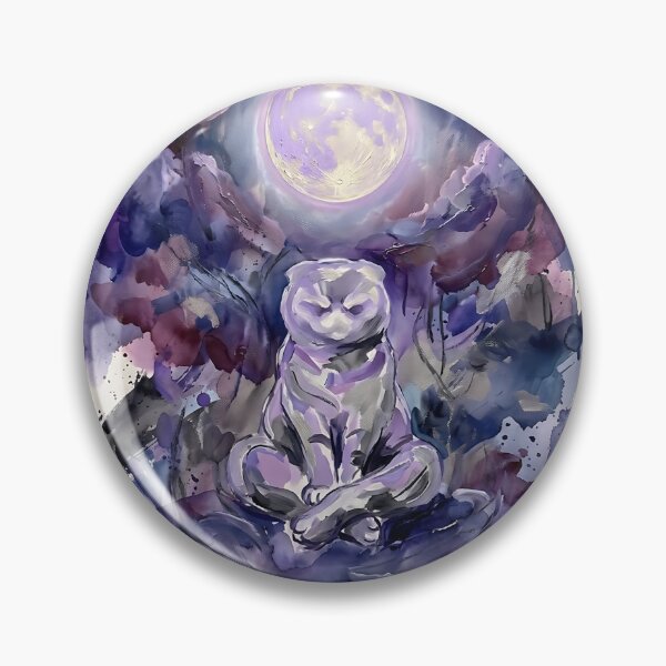 Item preview, Scottish Fold Moon Meditation designed and sold by PictoVibe.