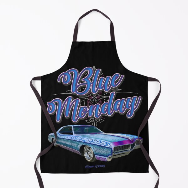 Item preview, 1966 Riviera Blue Monday with text - Lowrider, Kustom, Hot Rod, Muscle Car designed and sold by Elegant Customs.